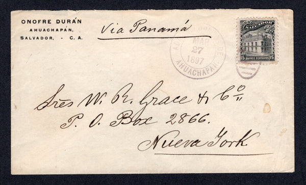 SALVADOR 1897 SEEBECK ISSUE & CANCELLATION