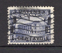 SALVADOR - 1918 - VARIETY: 1c on 6c deep violet 'Provisional' SURCHARGE issue, a fine used copy with variety OVERPRINT DOUBLE ONE INVERTED. (SG 709 variety)  (SAL/39740)