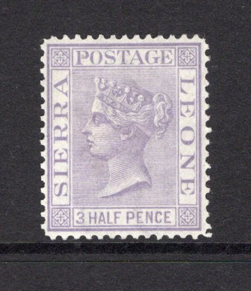 SIERRA LEONE - 1876 - QV ISSUE: 1½d lilac QV issue, watermark 'Crown CC', perf 14, a fine mint copy. (SG 18)  (SIE/26009)