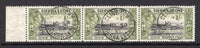 SIERRA LEONE - 1938 - CANCELLATION: 1/- black & olive green GVI issue, a fine used strip of three, each stamp cancelled by fine CLINE TOWN cds dated 10 SEP 1948. (SG 196)  (SIE/26015)