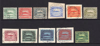 SOLOMON ISLANDS - 1908 - SMALL CANOES: 'Small Canoe' issue set of eleven fine cds used, many are on piece. (SG 8/17)  (SOL/1960)