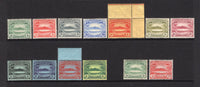 SOLOMON ISLANDS - 1908 - SMALL CANOES: 'Small Canoe' issue set of eleven plus the ½d & 1d on thin paper (issued in 1913) all fine mint. (SG 8/17)  (SOL/1961)