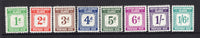 SOLOMON ISLANDS - 1940 - POSTAGE DUES: 'Postage Due' issue the set of eight fine mint. (SG D1/D8)  (SOL/1999)