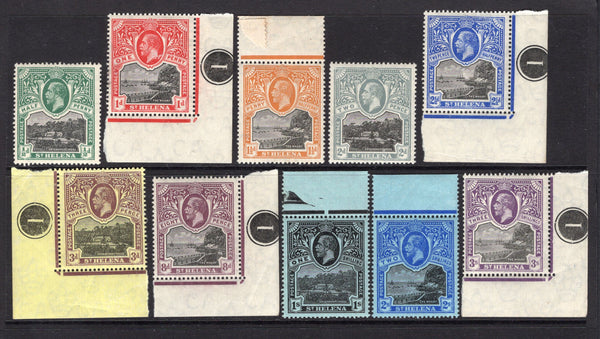 SAINT HELENA - 1912 - GV ISSUE: GV 'Views' issue, the set of ten fine unmounted mint, mostly marginal copies. (SG 72/81)  (STH/25980)