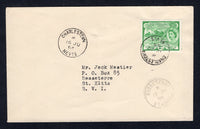 SAINT KITTS & NEVIS - 1954 - CANCELLATION: Cover franked with 1954 2c green QE2 issue (SG 108) tied by fine strike of CHARLESTOWN NEVIS cds with second strike alongside. Addressed to BASSETERRE with arrival cds on front.  (STK/22211)