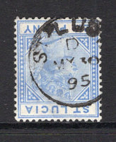 SAINT LUCIA - 1891 - CANCELLATION: 2½d ultramarine QV issue used with fine complete strike of ST LUCIA 'D' cds of DENNERY dated MAY 10 1895. (SG 46)  (STL/23974)
