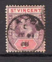 SAINT VINCENT - 1902 - CANCELLATION: 1d dull purple & carmine EVII issue used with good central strike of LAYOU cds dated. (SG 77)  (STV/23516)
