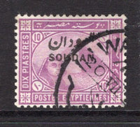 SUDAN - 1897 - CLASSIC ISSUES: 10pi mauve 'Sphinx' issue with 'SOUDAN' overprint, a fine used copy with part WADI HALFA cds. (SG 9)  (SUD/16074)