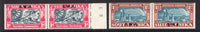 SOUTH WEST AFRICA - 1938 - COMMEMORATIVE ISSUE: 'Voortrekker Commemoration' issue with 'S.W.A.' overprint set of two in fine mint pairs. (SG 109/110)  (SWA/16022)