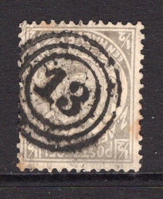 TRANSVAAL - 1885 - CANCELLATION: ½d grey 'Vurtheim' issue used with fine central strike of concentric circles Numeral '13' cancel of LYDENBURG. (SG 175)  (TRA/13569)