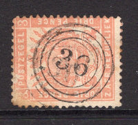 TRANSVAAL - 1883 - CANCELLATION: 3d pale red 'Second Republic' issue used with fine central strike of concentric circles Numeral '36' cancel of STEELPOORT. (SG 173)  (TRA/13570)