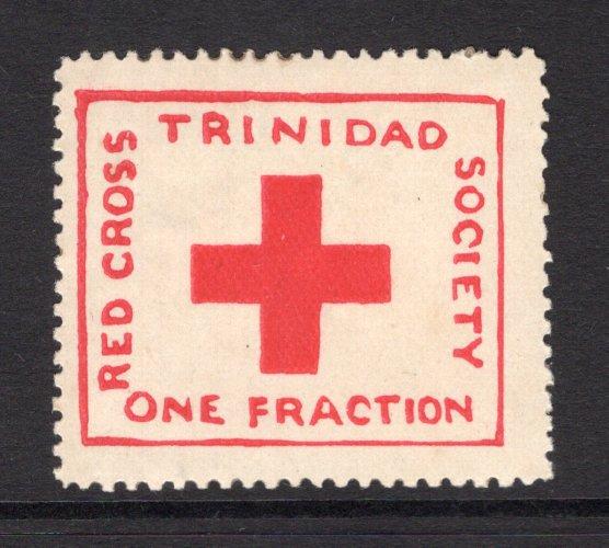 TRINIDAD & TOBAGO - 1914 - RED CROSS: ½d red 'Trinidad Red Cross Society' WW1 CHARITY label authorised for postage, a fine mint copy. (SG 157)  (TRI/26031)