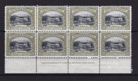 TRINIDAD & TOBAGO - 1935 - MULTIPLE: 24c black & olive 'Pictorial' issue, perf 12, a fine unmounted mint bottom marginal block of eight with full 'BRADBURY, WILKINSON & CO. LD. ENGRAVERS. NEW MALDEN, SURREY. ENGLAND' imprint in margin. (SG 236)  (TRI/32731)