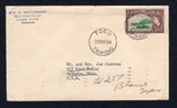 TRINIDAD & TOBAGO - 1956 - CANCELLATION: Cover with 'Rev. D. Whitermore, West Indies Mission, L'Anse Noire, Trinidad' handstamp at top franked with 1953 3c deep emerald & purple brown QE2 issue (SG 269) tied by TOCO TRINIDAD cds dated 29 NOV 1956 with fine second strike alongside. Addressed to USA with arrival mark on reverse.  (TRI/41577)