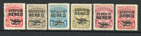URUGUAY - 1946 - AIRMAILS: 'Servicio Aereo' AIRPLANE overprint issue the set of six fine mint. (SG 928/933)  (URU/30951)