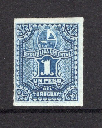 URUGUAY - 1877 - DEFINITIVES: 1p blue 'ABNCo.' issue a fine mint copy. (SG 47)  (URU/3678)