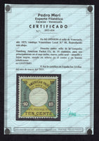 VENEZUELA 1875 HAMBURG AMERIKA PACKET COMPANY LOCAL ISSUE