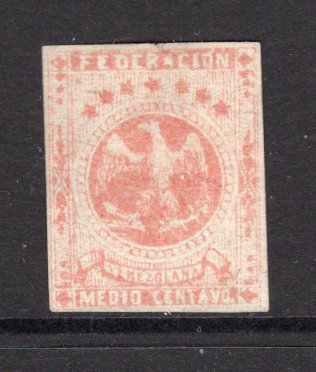 VENEZUELA - 1863 - CLASSIC ISSUES: ½c pale red 'Eagle' issue, a fine unused copy with four margins. (SG 16)  (VEN/31449)
